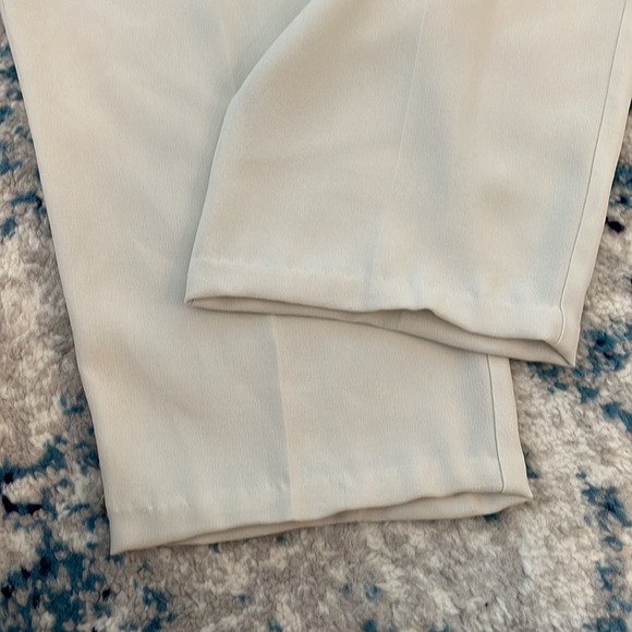 Eileen Fisher System Silk Georgette Crepe Slouchy Ankle Pant In Ivory Size MP - Picture 9 of 9